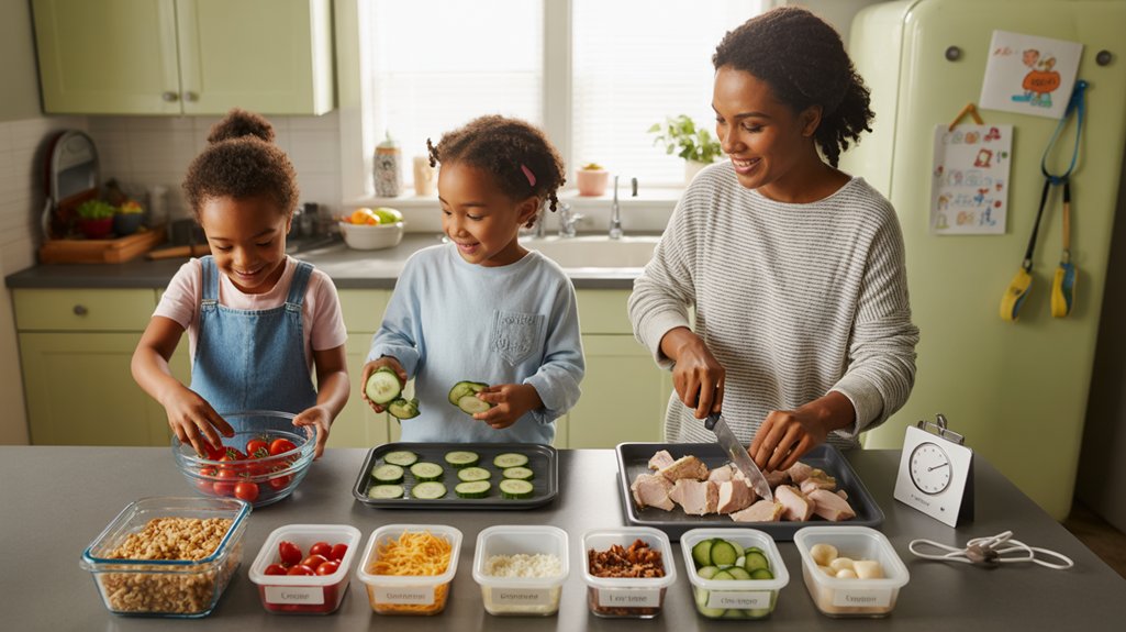 assembly line meal prep strategy