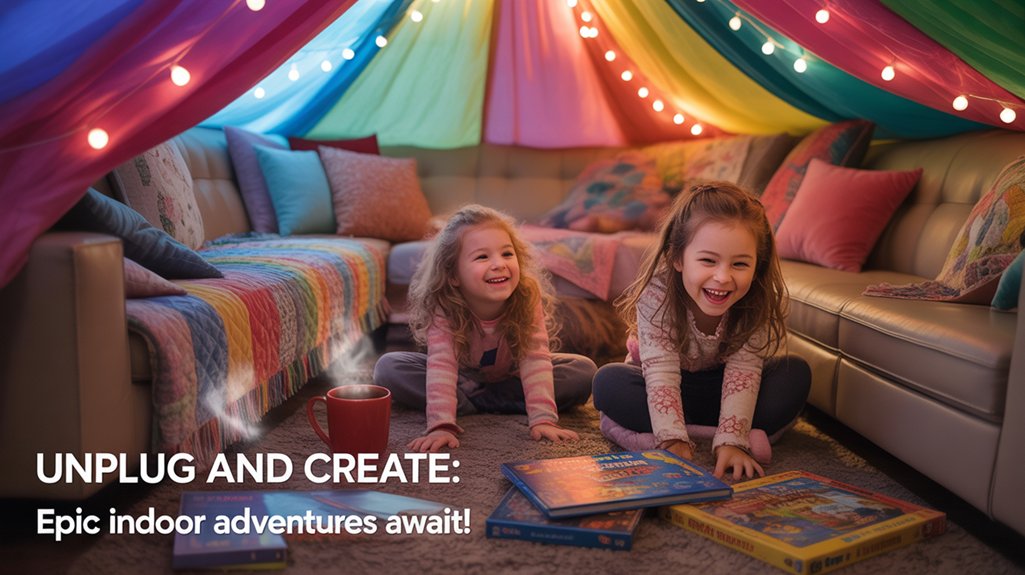 cozy blanket fort adventure