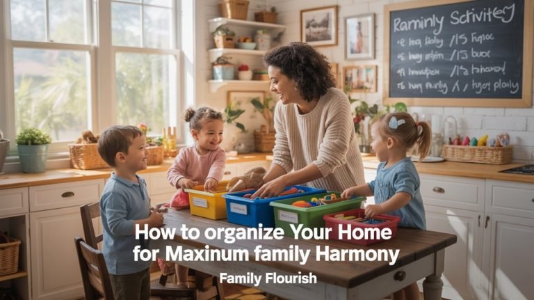 family harmony through organization