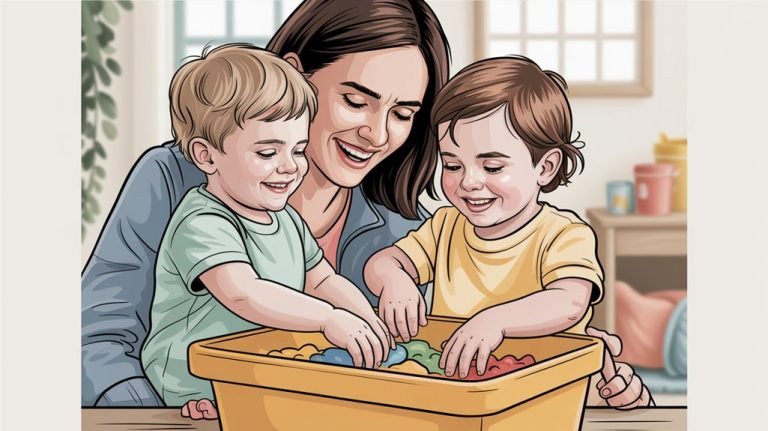 four word phrase diy sensory bins for toddlers