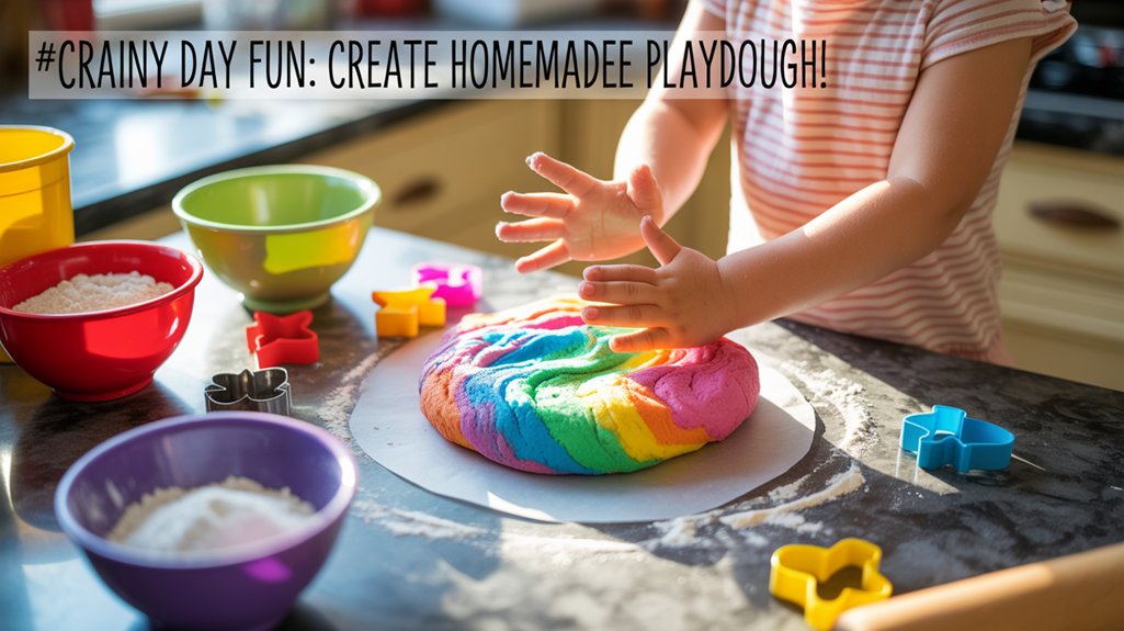 homemade playdough sensory fun