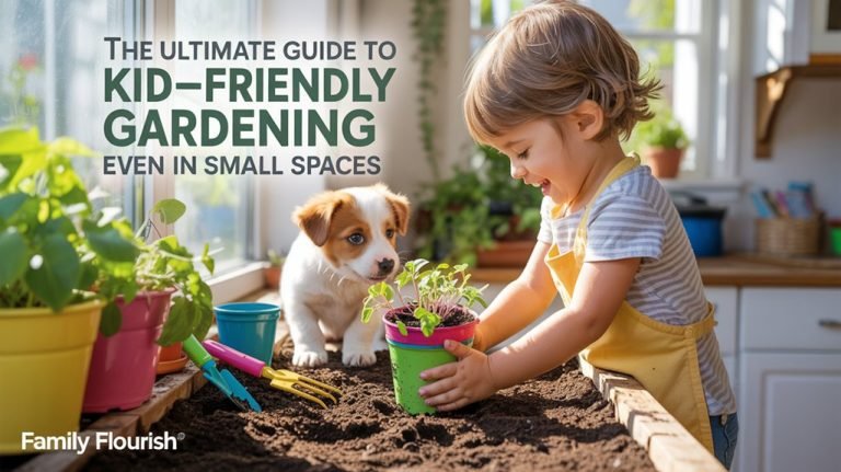 kid friendly small space gardening