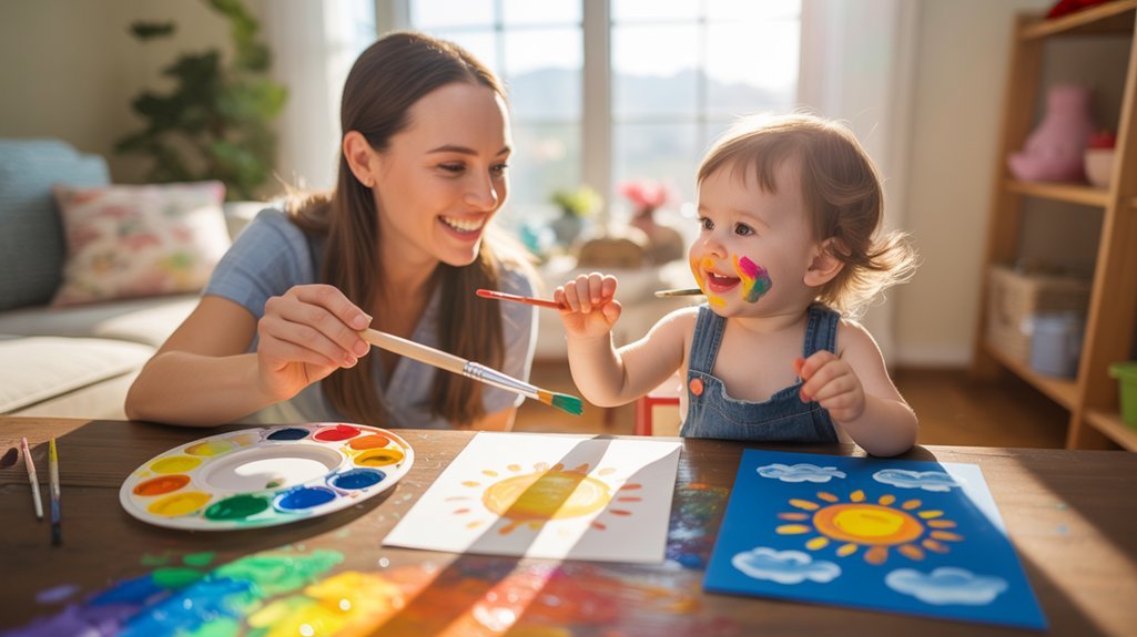 color mixing sensory exploration