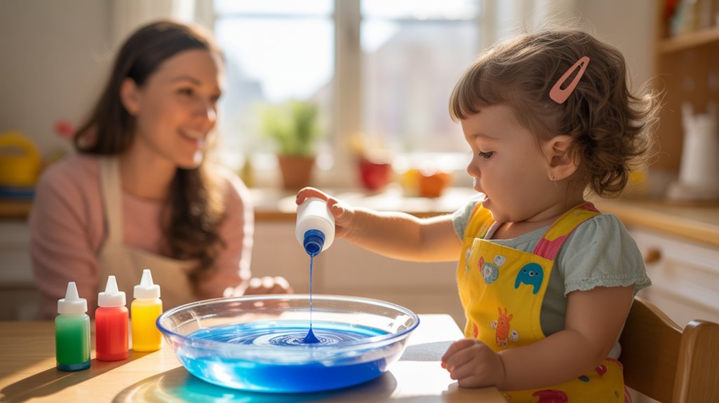 colorful water play exploration