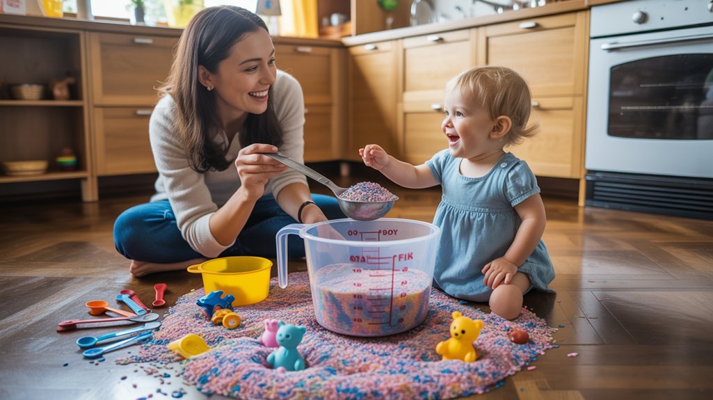 sensory play with pantry staples