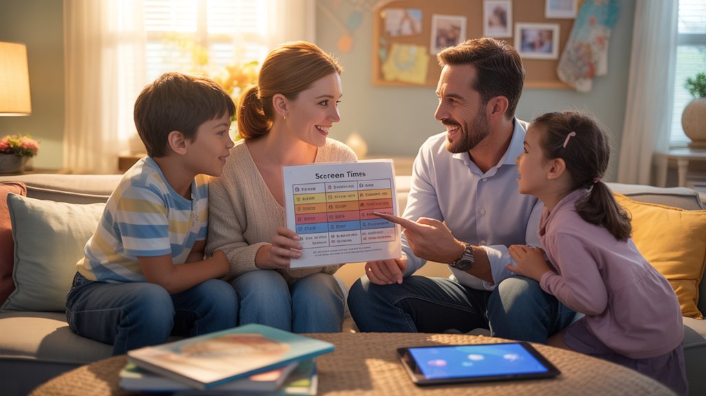 structured screen time limits