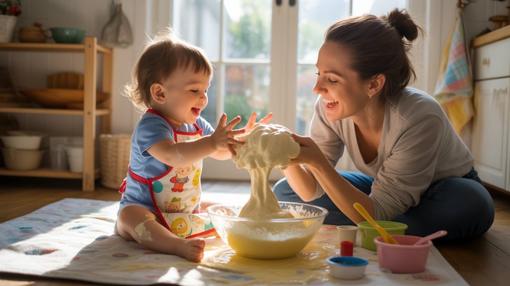 whipped aquafaba sensory play