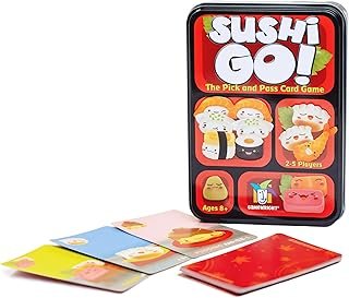 Sushi Go - The Pick and Pass family Card Game from Gamewright, great for 2-5 pla