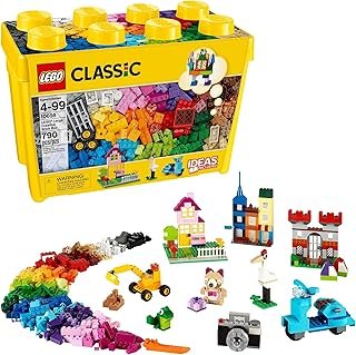 Classic Large Creative Brick Box 10698 Building Set, Toy Storage Solution for Ho