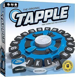 USAOPOLY The Original TAPPLE, The Fast-Paced Family Board Game,Choose a Category & Race Against The Timer to be The Last Player,Learning Word Game for Ages 8 & Up, 2-8 Players, 15-20 Minute Play Time