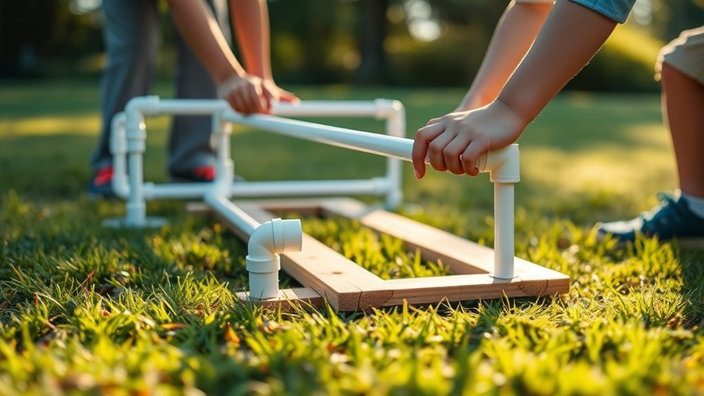 backyard fun with obstacles