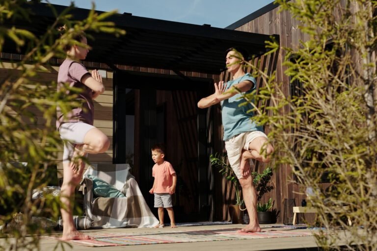 A bright lifestyle photo depicting 7 simple habits cultivate family flourish and deep connection.