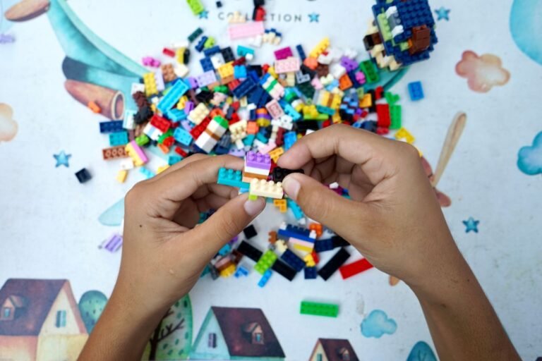 A bright lifestyle photo depicting diy store bought educational toys which boosts toddler learning more.