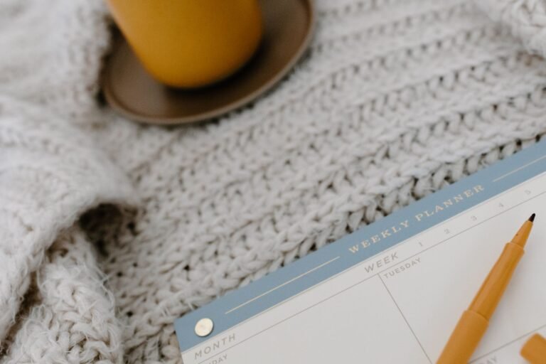 A bright lifestyle photo depicting family weekly planner organize household connect.