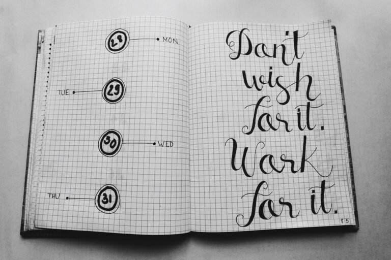 A bright lifestyle photo depicting new bullet journal start here.