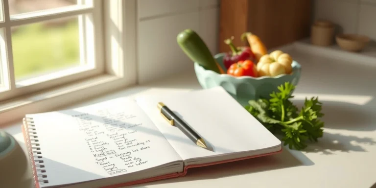 Illustration for Weekly Family Meal Planning Template: Save Time and Reduce Kitchen Stress