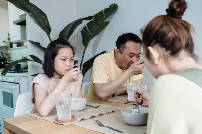 A bright lifestyle photo depicting 7 practical family habits flourishing home life.