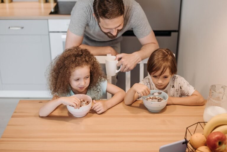 A bright lifestyle photo depicting 7 proven morning routines strengthen family bonds daily.